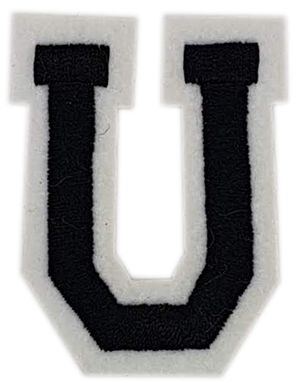 Bokstaven U - 5 cm Strykemerke