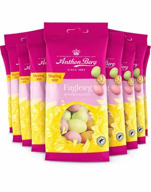 25 stkStor Pose Anthon Berg Fugleegg Marsipanegg 5375 gram - Hel Eske