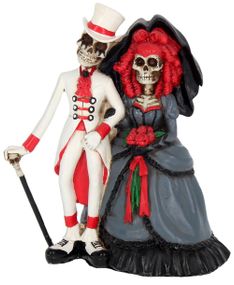 Forever By Your Side - Skjelett Brud og Brudgom 14 cm