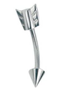 Pil - 1.2 x 8 mm Øyenbrynspiercing