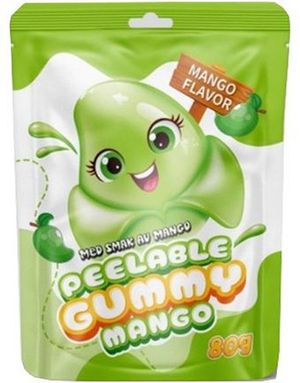 Peelable Gummi Mango 80 g
