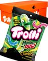 12 stk Trolli Sour Brite Crawlers - Mountain Dew - Sur Vingummi - Hel Eske (USA Import)