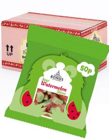 20 stk Sour Watermelon Slices - Bonds of London Hel Eske (UK)
