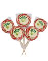 30 stk Super Sour Apple Lollipops - Store Kjærligheter på Pinne med Kjempesur Eplesmak 2,25 kg