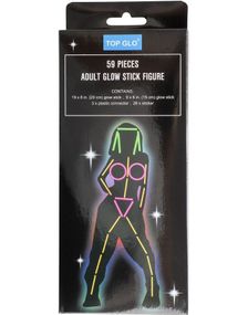 Glow Stick Figur med 59 Deler - Dame