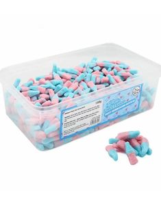 600 stk Sweetshop Fizzy Bubblegum Bottles - Sure Bubblegumflasker 1,02 kg