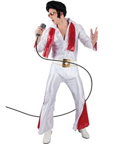 Elvis Inspirert Herrekostyme med Belte og Skjerf