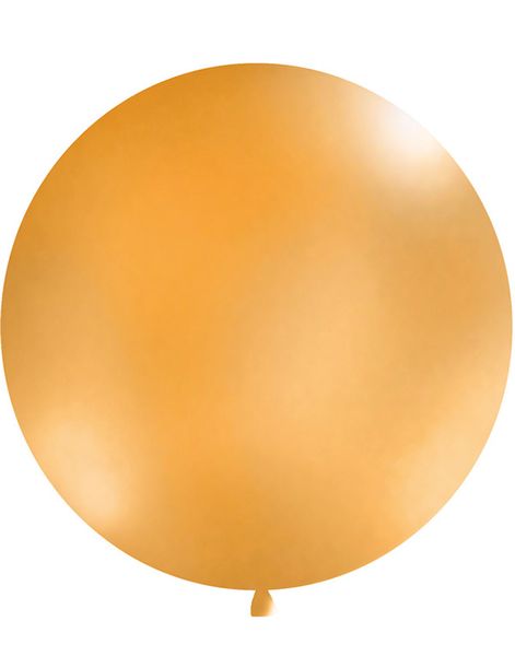 ORANGE Pastellfarget Rund JUMBO Ballong 1 meter