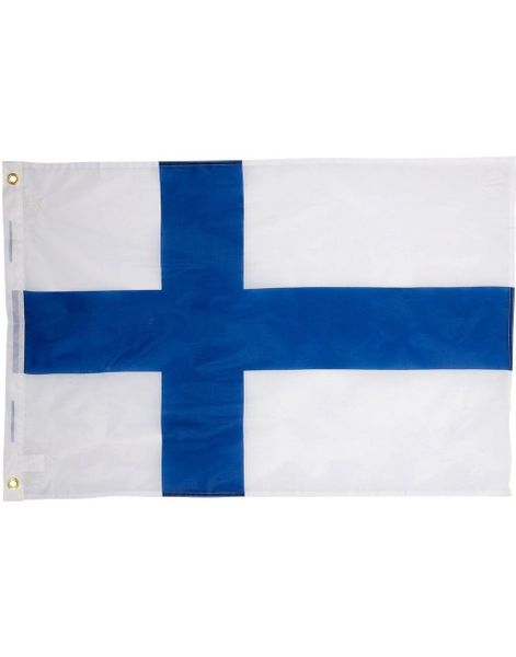 Stort Finsk Flagg 60x90 cm