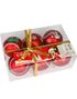 6 stk Mikke Mus Julekuler 8 cm