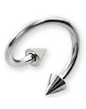 Basic Curve Øyenbrynspiercing med Spike Kuler