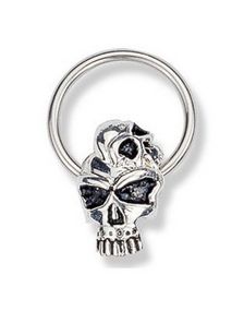Two Headed Skull BCR Piercing - 1.6 x 14 mm