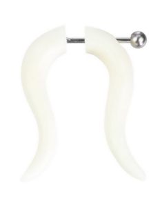 Omega - Hvit Fake Piercing