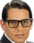 Wayfarer Briller m/Klart Glass - Svart