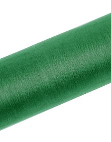 MØRK GRØNN Gjennomsiktig Organzaløper 16 cm x 9 meter