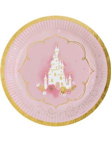 8 stk Happy Princess for a Day Tallerkener 23 cm