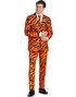 Orange Tigerstripete Dress til Herre - Suitmeister - Small