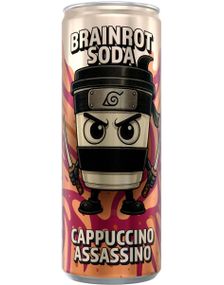1825891200_1Brainrot Soda - Cappuccino Assassino - Sukkerfri Brus med Bringebær og Sukkerspinnsmak 250 ml