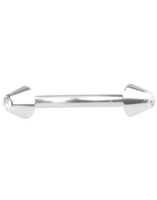 Dual Spike with Crystal Diamond - 1.2 x 8 mm Øyenbrynspiercing