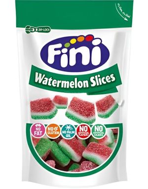 Fini Sour Watermelon Slices - Sure Vannmelon Vingummibiter 165 gram