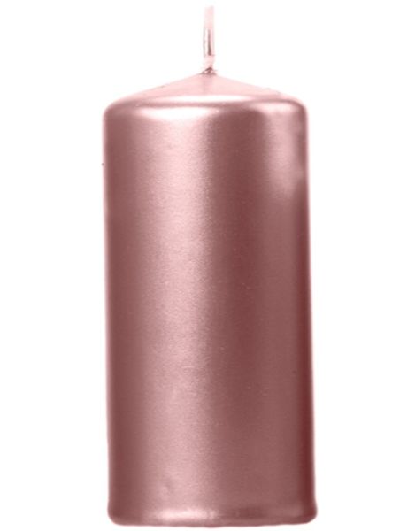 Metallisk Rose Gullfarget Kubbelys 12x6 cm