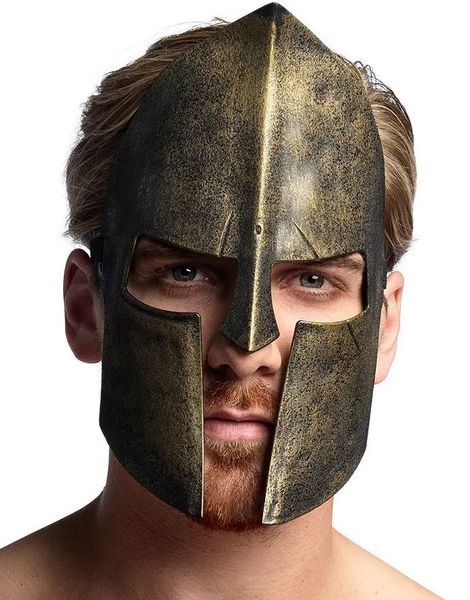 Gyllen Spartansk Maske