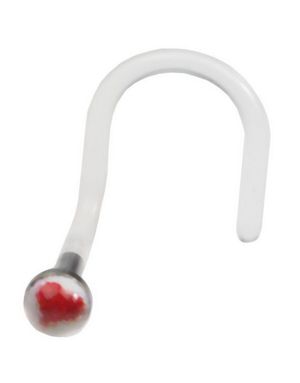 Red Heart White - Nesepiercing