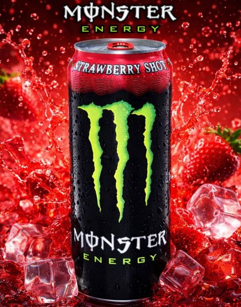 Monster Energy Strawberry Shot 473 ml (USA Import)