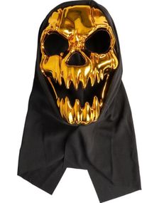 Gullfarget Monstermaske med Hette