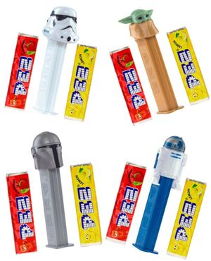 Taste Them All - Pez Star Wars Mandalorian - Fire Varianter - Pakketilbud