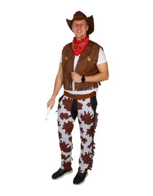 Cowboy Kostymesett til Herre - Onesize