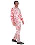 UV Glow Bloodsplatter Kostymedress til Mann - S