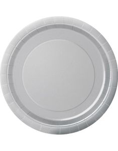 16 stk Sølvfargede Papptallerkener 22 cm