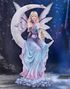 Selene - Stor Vakker Blå & Lilla Fairy Figur 34 cm