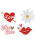 4 stk. Kiss Me - Patches