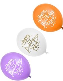 50 stk Happy Birthday To You Ballonger i Forskjellige Farger 30 cm