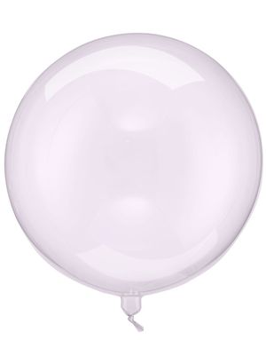 Rosa Gjennomsiktig Ballongkule 40 cm