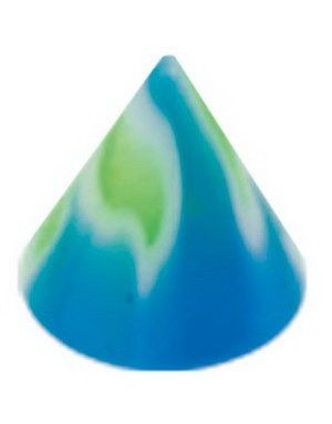 Fire Green/Blue - 5 mm Akrylkule til 1,6 mm stang