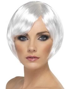Bob Haircut Parykk - Hvit