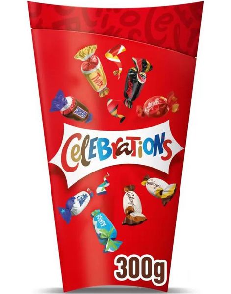 Celebrations - Gavepakke med Forskjellige Kjente Sjokolader 300 gram