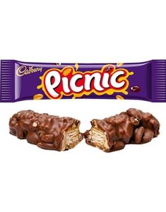 Cadbury Picnic Chocolate Bar - Sjokolade med Karamell, Peanøtt, Rosin og Crisp 48,4 gram
