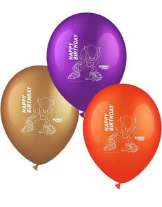 6 stk Ballonger 30 cm - Sonic Prime