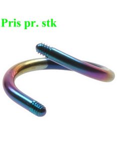 Multi Curved stang i Titan til 1,6 mm Kule