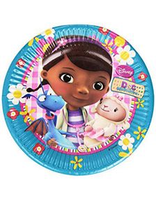 8 stk Papptallerkener 19 cm - Doc McStuffins