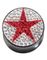 Red Diamond Star - Svart Piercing Plugg