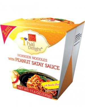 Thai Delight Mikronudler - Hokkien Noodles with Peanut Satay Sauce 330 gram (Thailand)