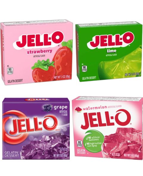 Taste Them All - JELL-O Gelé - Fire Smaker - Pakketilbud (USA Import)