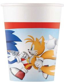 8 stk Sonic the Hedgehog Pappkrus 200 ml