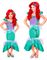 Ariel Inspirert Havfruekostyme til Barn