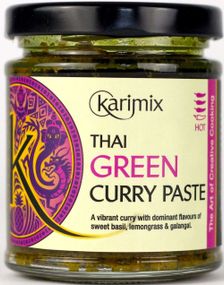 Karimix Thai Green Curry Paste - Medium-Sterk Kremet Thailandsk Curry-Pasta 175 gram